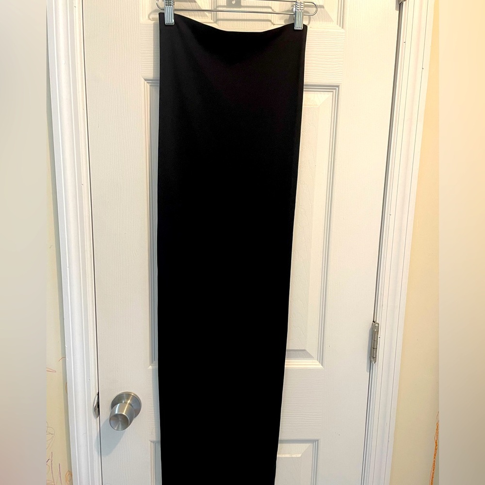 Babaton Elegant Black Maxi Skirt